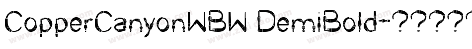 CopperCanyonWBW DemiBold字体转换